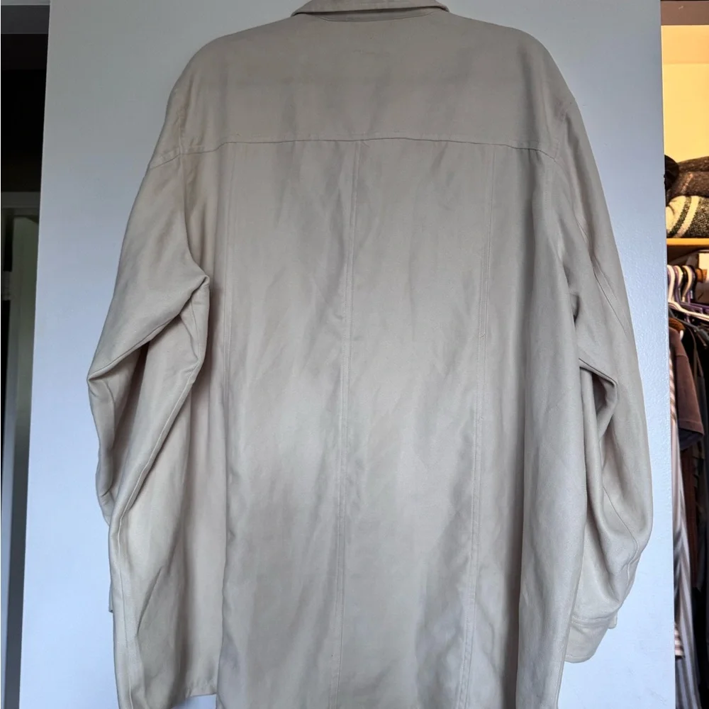 Vintage Cotton Ginny Women's Button-Front Lightweight Button Down - Cream Suede - Picture 3 of 3